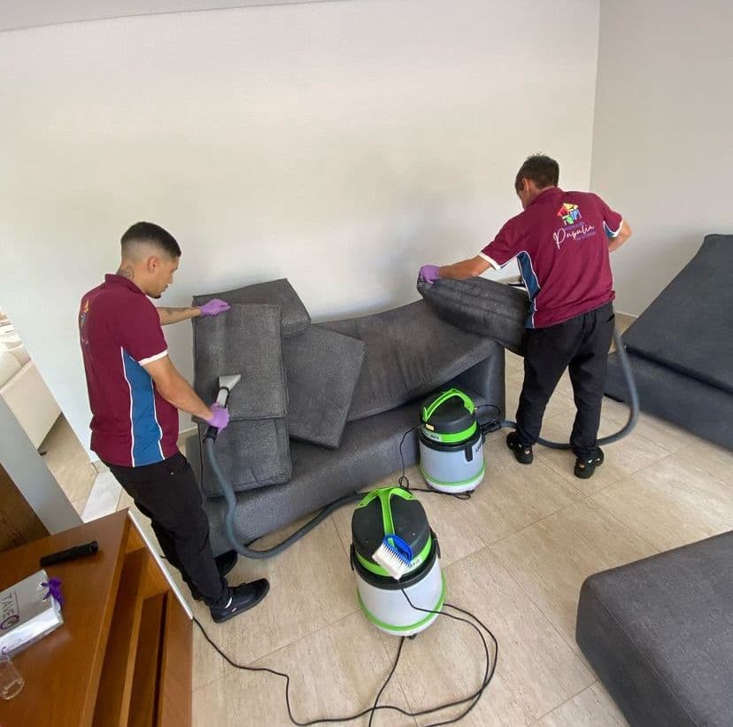 Equipe Pupulin realizando higienização profissional